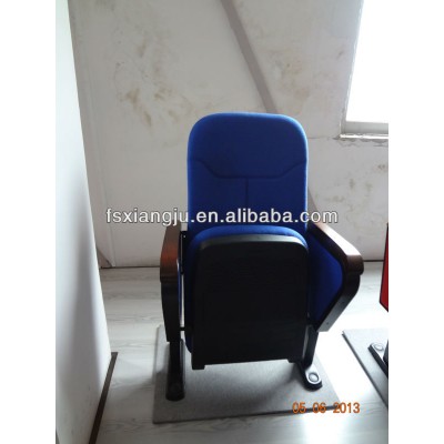 XJ-231 Short Back Solid Wood Back High Density Spong Soft Seat And Bck With Writing Pad