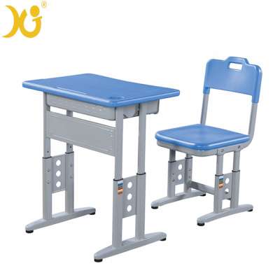 Blue Classroom Chair Adjustable Study Table And Chair Set For Sale