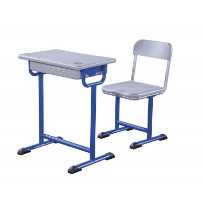 Durable Student Classroom Furniture Single Desk and Chair for School