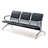 XJ-415 Practical steel room cheap waiting price airport chair with half leather