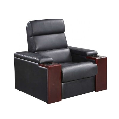 Home furniture luxury leather electric cinema reclining sofa