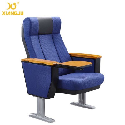 XJ-106A  Folding Up Seat Auditorium Chair with Classroom  Wooden Writing Pad